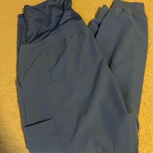 Mandala Maternity Women's Blue Scrubs Set